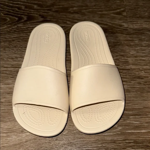 CROCS | Shoes | Crocs Classic Cream Slides | Poshmark display picture 1